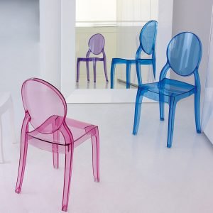 Kids fashion acrylic chair