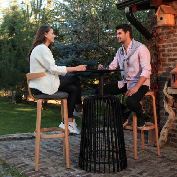 modern round bar table