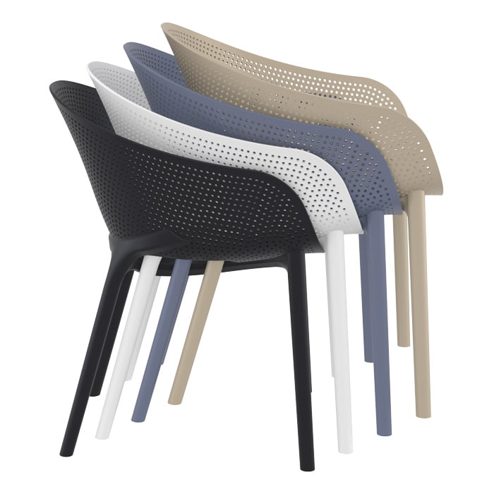 polypropylene chair stackable